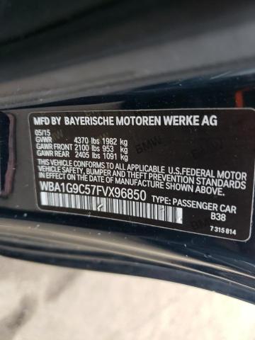 WBA1G9C57FVX96850 - 2015 BMW 228 XI SULEV BLUE photo 12