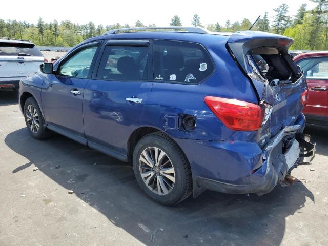 5N1DR2MM2HC604395 - 2017 NISSAN PATHFINDER S BLUE photo 2