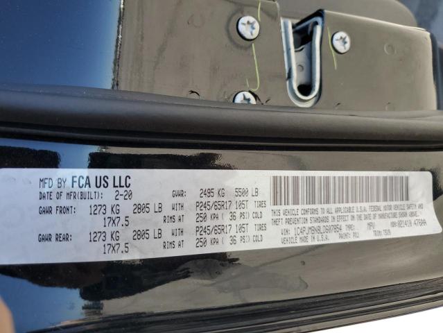 1C4PJMBN8LD607854 - 2020 JEEP CHEROKEE TRAILHAWK BLACK photo 14