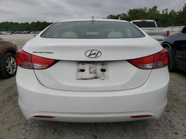 5NPDH4AE4DH239569 - 2013 HYUNDAI ELANTRA GLS WHITE photo 6