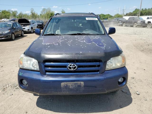 JTEEP21A840044429 - 2004 TOYOTA HIGHLANDER BLUE photo 5