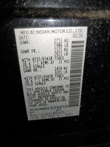 5N1AR2MN0GC626650 - 2016 NISSAN PATHFINDER S BLACK photo 13