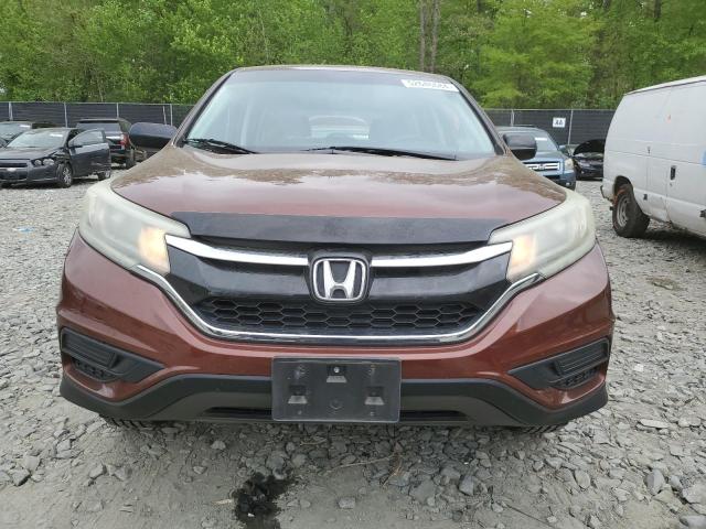 2HKRM4H36FH632322 - 2015 HONDA CR-V LX BROWN photo 5