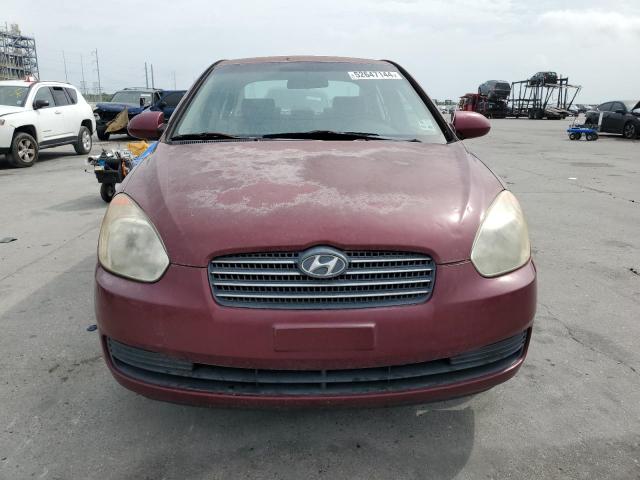 KMHCN46C77U155716 - 2007 HYUNDAI ACCENT GLS BURGUNDY photo 5