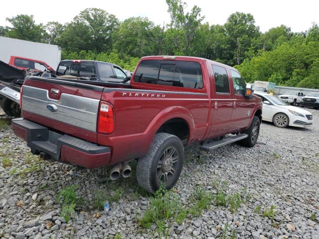 1FT8W3BT0FEB28583 - 2015 FORD F350 SUPER DUTY BURGUNDY photo 3