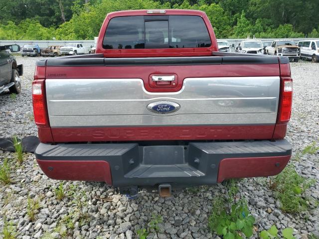 1FT8W3BT0FEB28583 - 2015 FORD F350 SUPER DUTY BURGUNDY photo 6