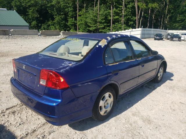 2HGES16364H599741 - 2004 HONDA CIVIC DX VP BLUE photo 4