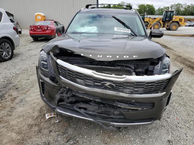 5XYP34HC4MG126521 - 2021 KIA TELLURIDE EX GREEN photo 5