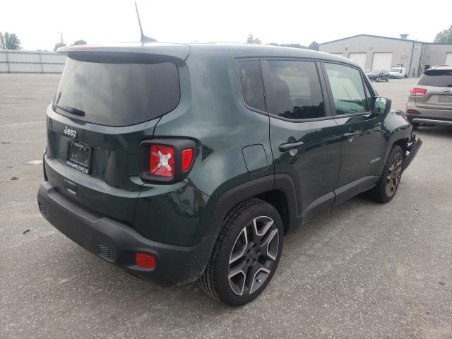 ZACNJCAB1MPM46899 - 2021 JEEP RENEGADE SPORT GREEN photo 4