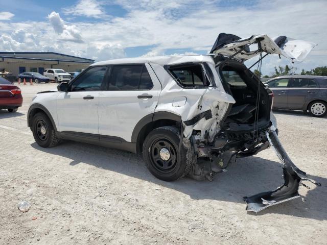 1FM5K8AB8MGB04355 - 2021 FORD EXPLORER POLICE INTERCEPTOR WHITE photo 2