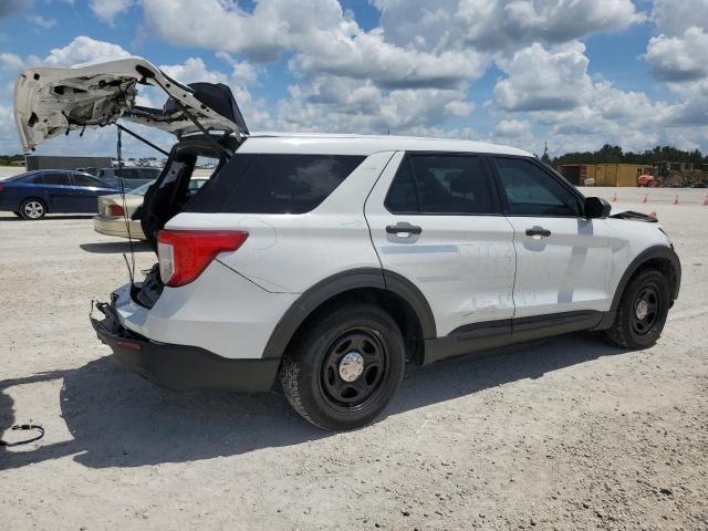 1FM5K8AB8MGB04355 - 2021 FORD EXPLORER POLICE INTERCEPTOR WHITE photo 3