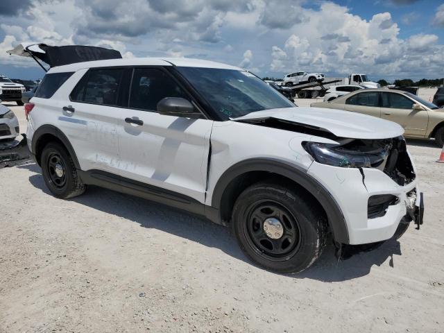 1FM5K8AB8MGB04355 - 2021 FORD EXPLORER POLICE INTERCEPTOR WHITE photo 4