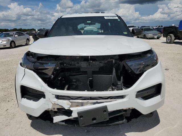 1FM5K8AB8MGB04355 - 2021 FORD EXPLORER POLICE INTERCEPTOR WHITE photo 5