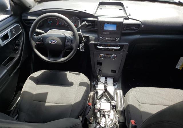 1FM5K8AB8MGB04355 - 2021 FORD EXPLORER POLICE INTERCEPTOR WHITE photo 8