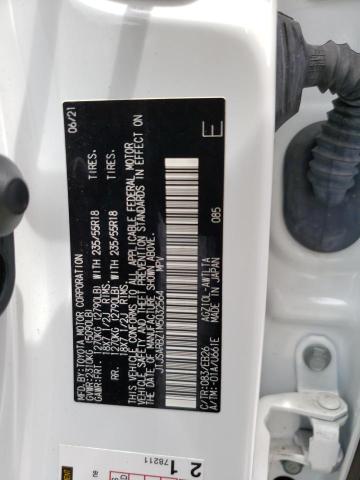 JTJSARBZ1M5032564 - 2021 LEXUS NX 300 BASE Biały zdjęcie 13