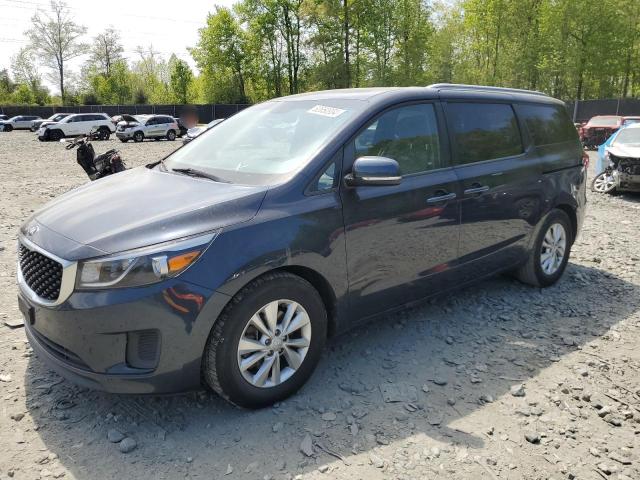 KNDMB5C13G6180062 - 2016 KIA SEDONA LX BLUE photo 1