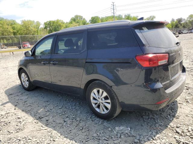 KNDMB5C13G6180062 - 2016 KIA SEDONA LX BLUE photo 2