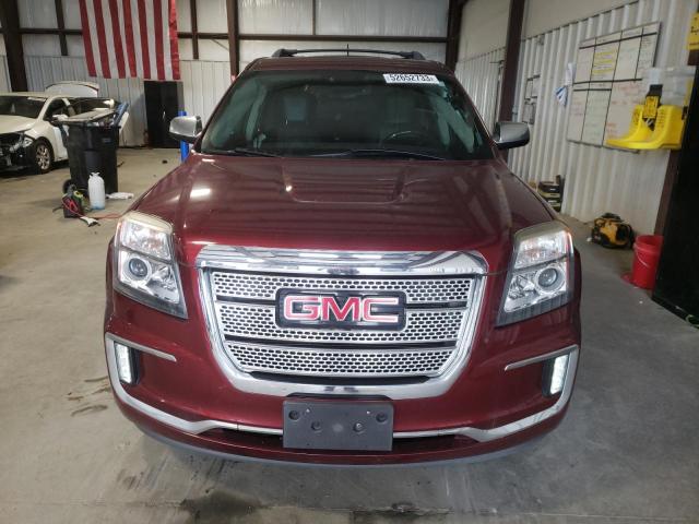 2GKFLRE3XG6279357 - 2016 GMC TERRAIN DENALI RED photo 5