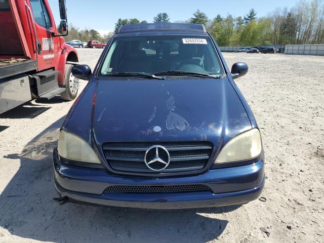 4JGAB72E9XA101022 - 1999 MERCEDES-BENZ ML 430 BLUE photo 5