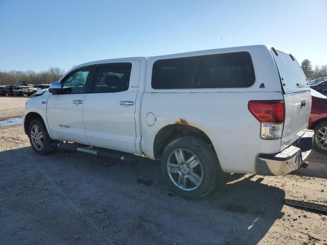 5TFHY5F11DX319123 - 2013 TOYOTA TUNDRA CREWMAX LIMITED WHITE photo 2