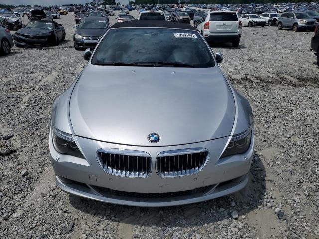 WBAEB53568CX63443 - 2008 BMW 650 I SILVER photo 5