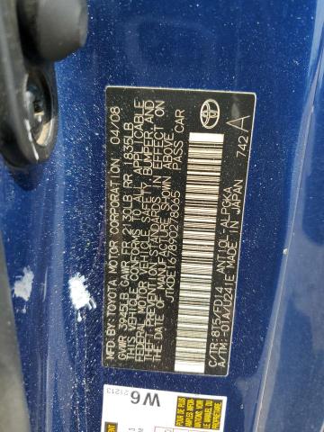 JTKDE167890278065 - 2009 TOYOTA SCION TC 蓝色 照片 12