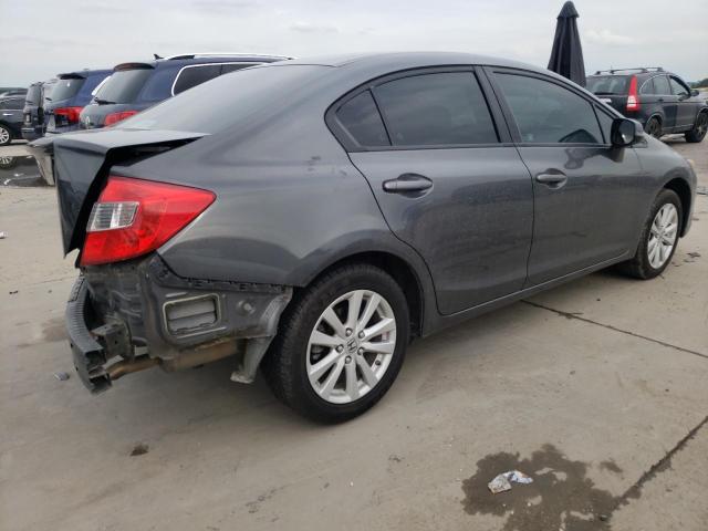 2HGFB2F8XCH306783 - 2012 HONDA CIVIC EX GRAY photo 3