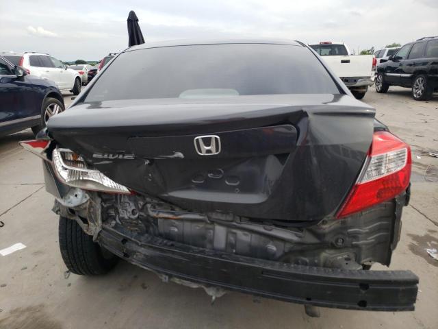 2HGFB2F8XCH306783 - 2012 HONDA CIVIC EX GRAY photo 6