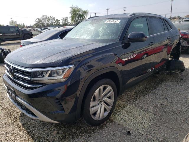 1V21E2CA5LC208169 - 2020 VOLKSWAGEN ATLAS CROS SE Черный фото 1