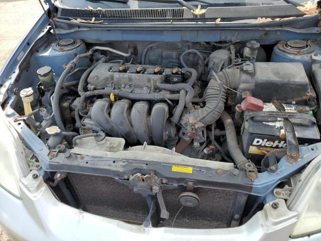 2T1KR32E04C300206 - 2004 TOYOTA COROLLA MA XR BLUE photo 11