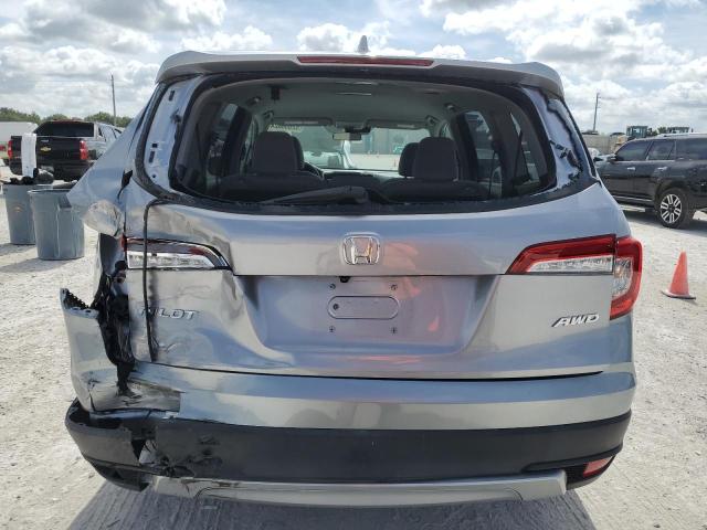 5FNYF6H33MB025968 - 2021 HONDA PILOT EX SILVER photo 6