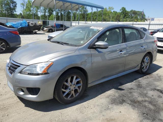 3N1AB7AP7DL727652 - 2013 NISSAN SENTRA S GRAY photo 1