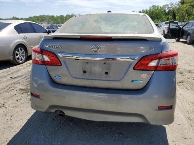 3N1AB7AP7DL727652 - 2013 NISSAN SENTRA S GRAY photo 6