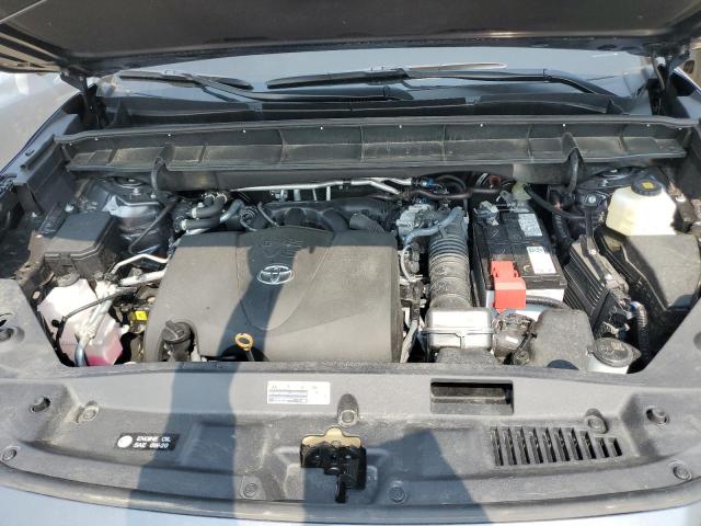 5TDGZRBH2NS250419 - 2022 TOYOTA HIGHLANDER XLE GRAY photo 12