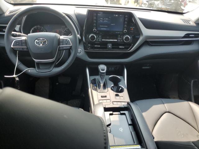 5TDGZRBH2NS250419 - 2022 TOYOTA HIGHLANDER XLE GRAY photo 8