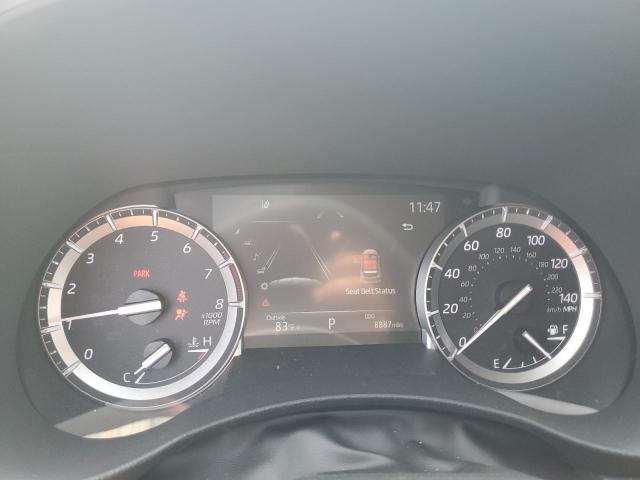 5TDGZRBH2NS250419 - 2022 TOYOTA HIGHLANDER XLE GRAY photo 9