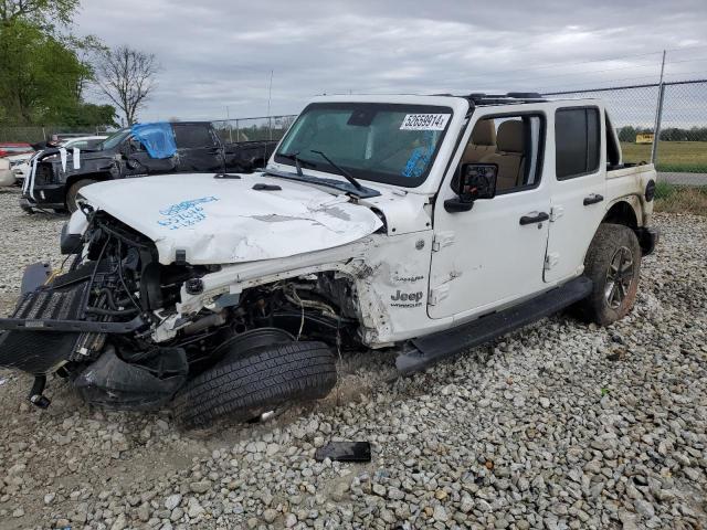 1C4HJXEN6LW163492 - 2020 JEEP WRANGLER U SAHARA WHITE photo 1