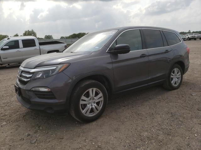 5FNYF5H10HB041298 - 2017 HONDA PILOT LX GRAY photo 1