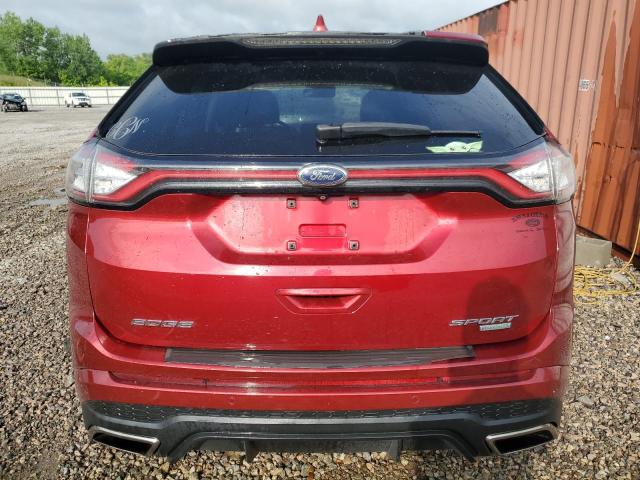 2FMTK3AP1FBB24771 - 2015 FORD EDGE SPORT RED photo 6