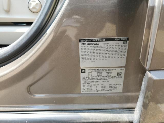 LRBFXBSA9KD122020 - 2019 BUICK ENVISION PREFERRED TAN photo 13