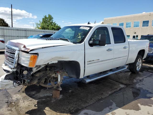 1GT125CGXBF233257 - 2011 GMC SIERRA K2500 DENALI WHITE photo 1