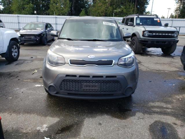 KNDJN2A25E7090617 - 2014 KIA SOUL GRAY photo 5