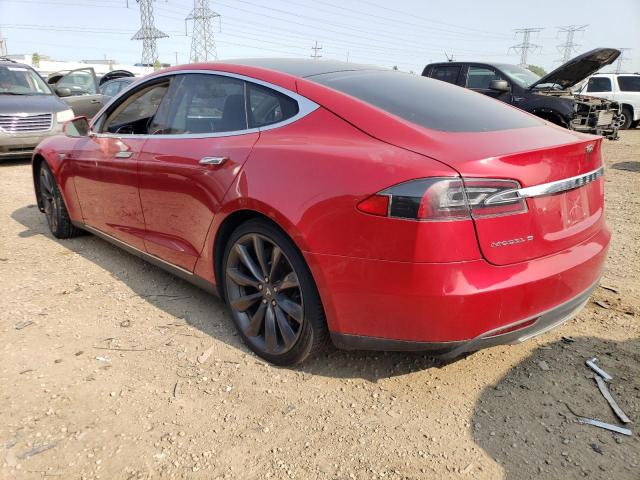 5YJSA1DG9DFP20827 - 2013 TESLA MODEL S Կարմիր լուսանկար 2