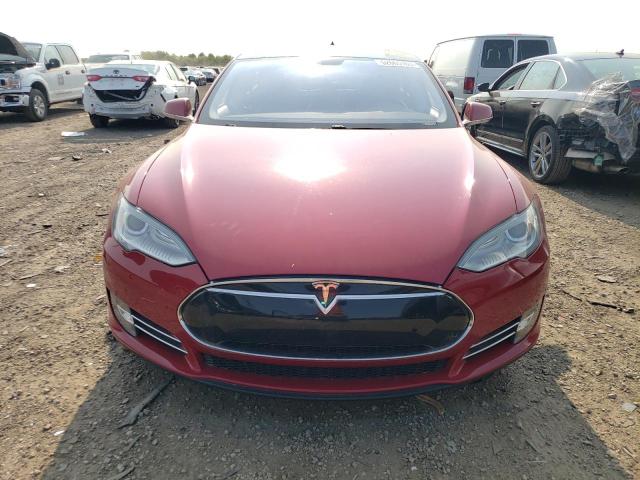 5YJSA1DG9DFP20827 - 2013 TESLA MODEL S Կարմիր լուսանկար 5