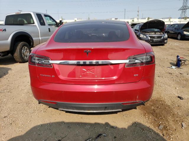 5YJSA1DG9DFP20827 - 2013 TESLA MODEL S Կարմիր լուսանկար 6