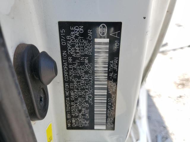 JTKJF5C71GJ014625 - 2016 TOYOTA SCION TC 白色 照片 12