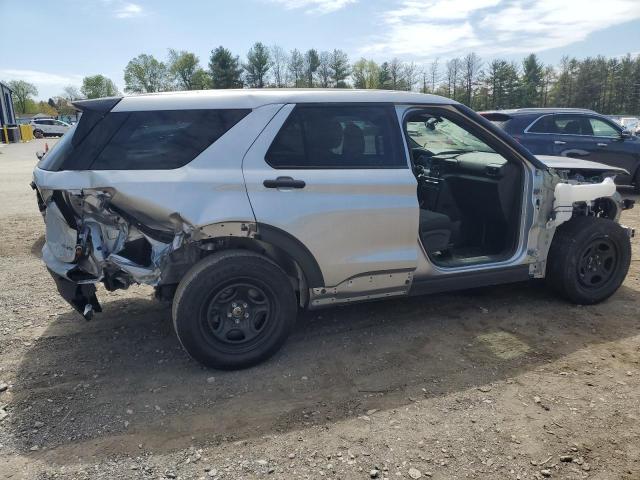 1FM5K8AB9MGC43782 - 2021 FORD EXPLORER POLICE INTERCEPTOR Gümüş foto 3