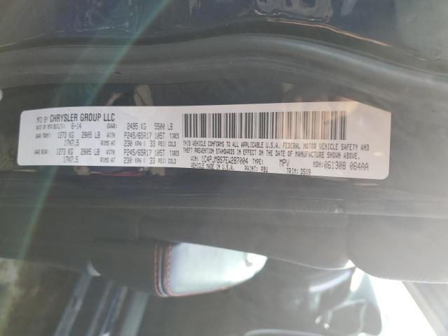 1C4PJMBS7EW287004 - 2014 JEEP CHEROKEE TRAILHAWK ლურჯი ფოტო 13