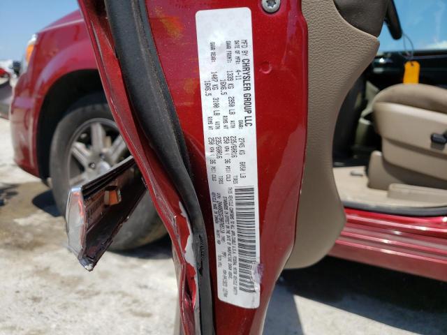 2A4RR5DG7BR705110 - 2011 CHRYSLER TOWN & COU TOURING Tünd qırmızı foto 14