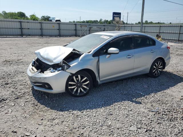 19XFB2F99FE080436 - 2015 HONDA CIVIC EXL SILVER photo 1